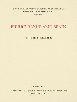 cover image of Pierre Bayle and Spain